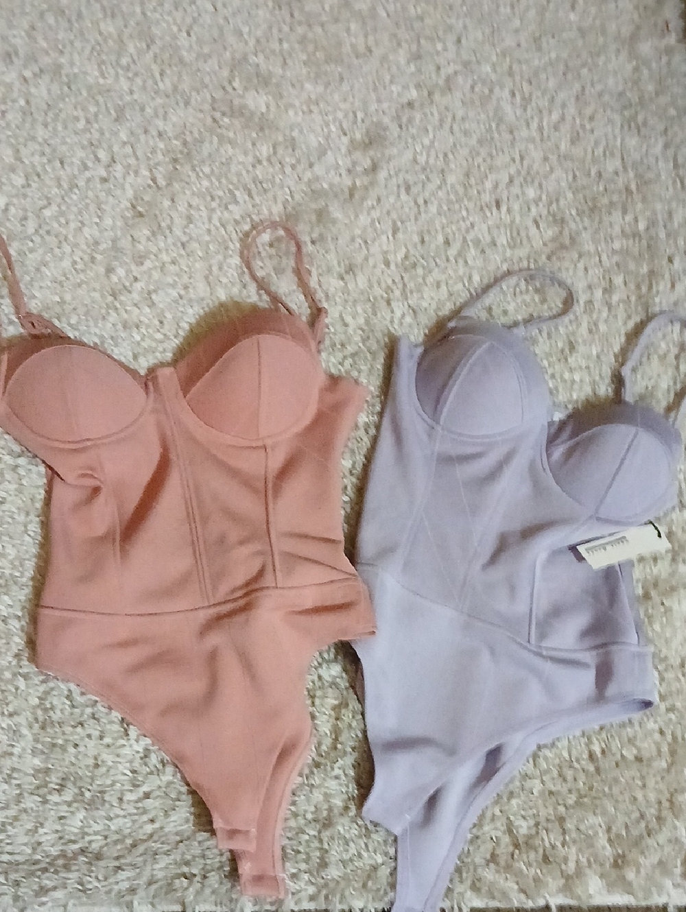 Bustiers Pink And Purple